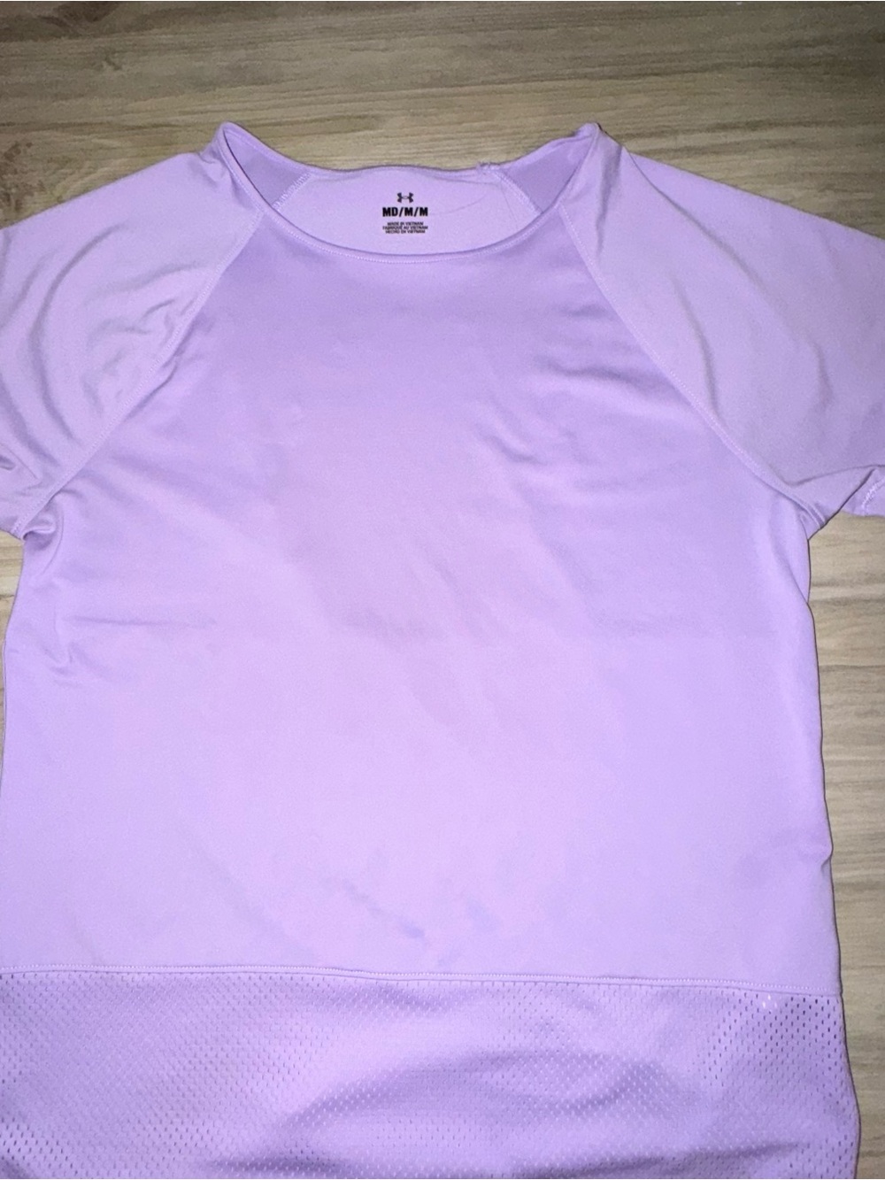 Under Armour Light Purple Performance Tee Open Back